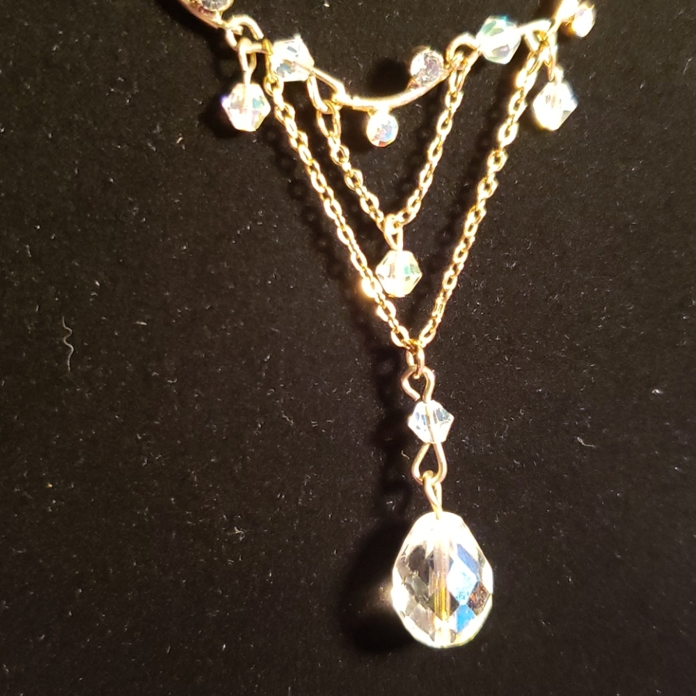 NWT vintage Cookie Lee crystal necklace**Everything Must Go SALE*